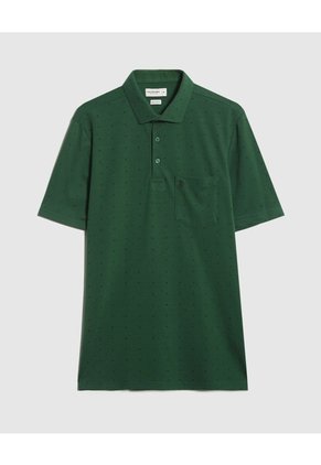 Polo Estampado Para Hombre Verde Patprimo