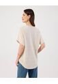 Blusa  Para Mujer Manga Corta Color Beige Marca Patprimo #30123625 de Patprimo