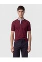 Polo Con Cuello Neru Y Pechera   Para Hombre Vino Patprimo de Patprimo