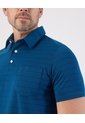 Polo De Rayas Con Bolsillo   Para Hombre Azul Patprimo de Patprimo