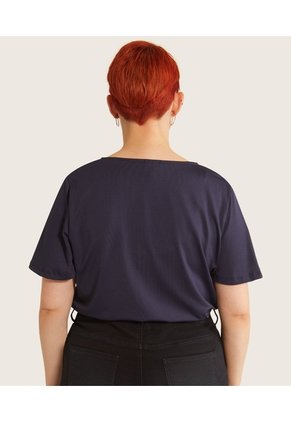 Camiseta Para Mujer Manga Corta Color Azul Marca Patprimo #14091257