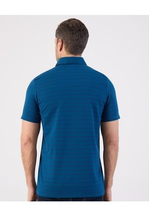 Polo De Rayas Con Bolsillo   Para Hombre Azul Patprimo