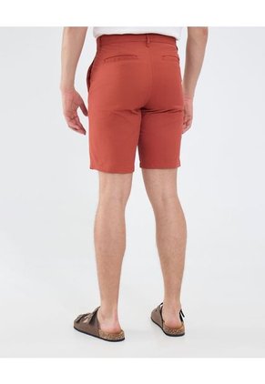 Bermuda Casual  Para Hombre Naranja Patprimo