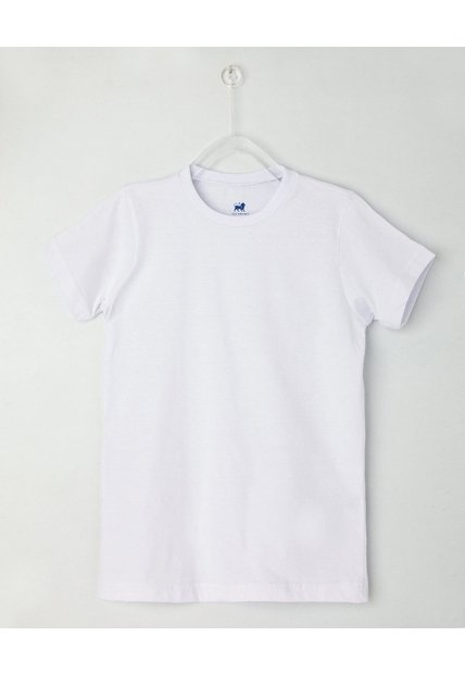 Camiseta Interior Niño Manga Corta Unicolor  Infantil Niño Blanco Patprimo