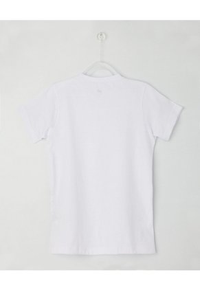 Camiseta Interior Niño Manga Corta Unicolor  Infantil Niño Blanco Patprimo