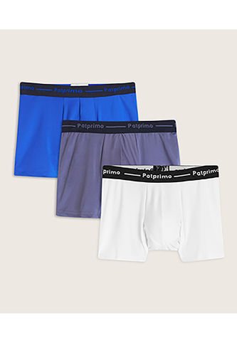 Boxer X3 Para Hombre Filete Medio Color Azul Marca Patprimo #44420003 Patprimo