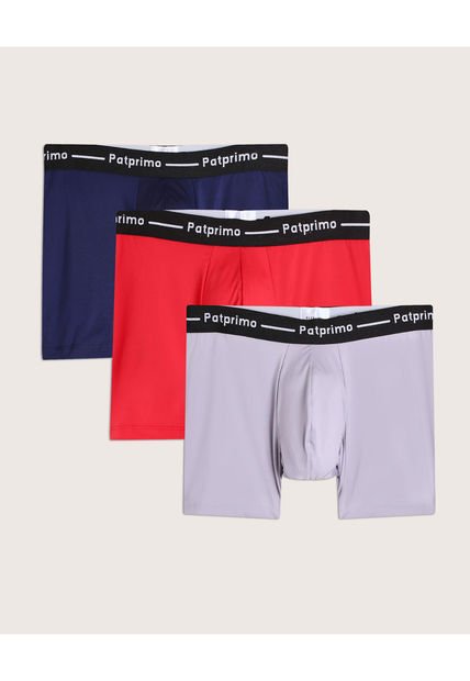 Boxer X3 Para Hombre Filete Medio Color Surtido Marca Patprimo #44420003