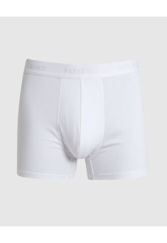 Bóxer Ajustado Con Elástico Contramarcado  X1 Para Hombre Blanco Patprimo Patprimo