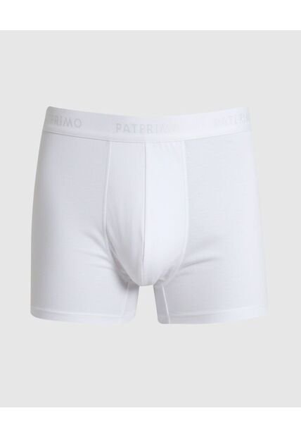Bóxer Ajustado Con Elástico Contramarcado  X1 Para Hombre Blanco Patprimo