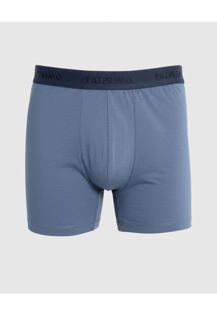 Bóxer Ajustado Con Elástico Contramarcado  X1 Para Hombre Azul Patprimo