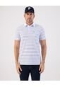 Polo De Rayas Con Bolsillo   Para Hombre Blanco Patprimo de Patprimo