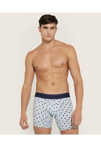 Boxer X2 Para Hombre Filete Medio Color Azul Marca Patprimo #44000323 Patprimo