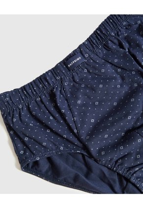 Calzoncillo Clasico Estampado X1 Para Hombre Azul Patprimo