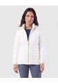 Chaqueta Acolchada Con Capota   Para Mujer Blanco Patprimo de Patprimo