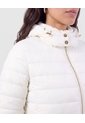 Chaqueta Acolchada Con Capota   Para Mujer Blanco Patprimo de Patprimo