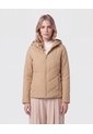 Chaqueta Acolchada Con Capota   Para Mujer Café Patprimo de Patprimo
