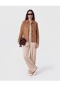 Chaqueta Corta Estilo Camisero   Para Mujer Café Patprimo de Patprimo
