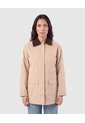 Chaqueta Con Cuello De Pana   Para Mujer Beige Patprimo de Patprimo