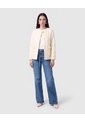 Chaqueta Texturizada Con Botones   Para Mujer Crema Patprimo de Patprimo