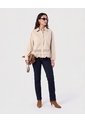 Chaqueta Con Ruedo Troquelado   Para Mujer Beige Patprimo de Patprimo