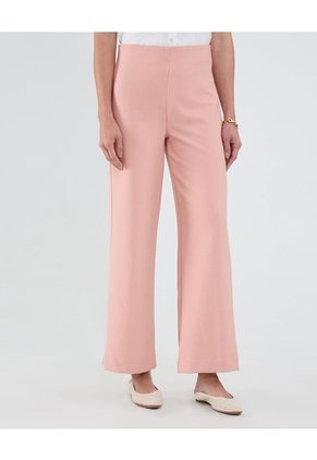 Pantalón Fluido Unicolor  Para Mujer Rosa Patprimo