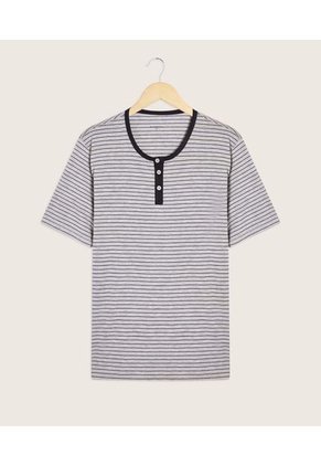 Camiseta Para Hombre Manga Corta Color Azul  Marca Patprimo #44090675