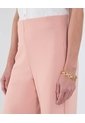 Pantalón Fluido Unicolor  Para Mujer Rosa Patprimo de Patprimo