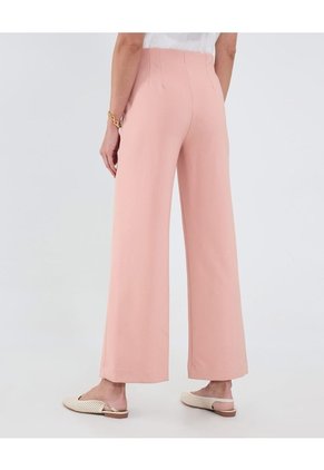 Pantalón Fluido Unicolor  Para Mujer Rosa Patprimo