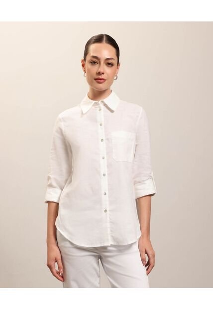Camisa Para Mujer Manga Larga Color Blanco Marca Patprimo #30010697