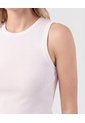 Camiseta Esqueleto Acanalada   Para Mujer Blanco Patprimo de Patprimo