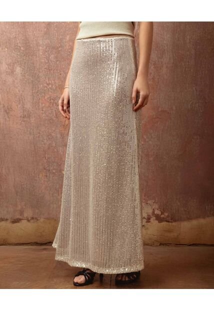 Falda  Para Mujer Medio Color Beige Marca Patprimo #30140424