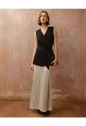 Falda  Para Mujer Medio Color Beige Marca Patprimo #30140424