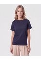 Camiseta Con Bordado De Relieve   Para Mujer Azul Patprimo de Patprimo