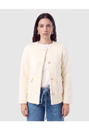Camiseta Cuello Redondo Estampada Para Mujer Blanco Patprimo