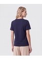 Camiseta Con Bordado De Relieve   Para Mujer Azul Patprimo de Patprimo