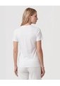 Camiseta Con Bordado Lateral   Para Mujer Blanco Patprimo de Patprimo