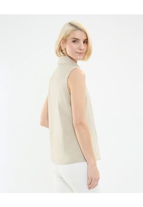 Camisa Para Mujer Manga Sisa Color Café Claro Marca Patprimo #30010668