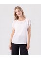 Blusa Manga Capa Corta   Para Mujer Blanco Patprimo de Patprimo