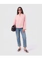 Blusa Manga Larga Cuello Mao   Para Mujer Rosado Patprimo de Patprimo