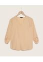 Blusa Para Mujer Manga 3/4 Color Beige Marca Patprimo #30122896 de Patprimo