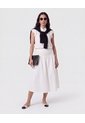 Blusa Manga Volante Y Lazo   Para Mujer Blanco Patprimo de Patprimo