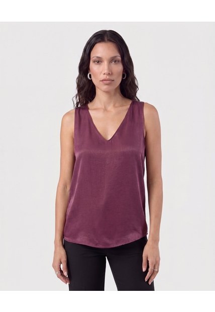 Blusa Esqueleto Unicolor   Para Mujer Vino Patprimo