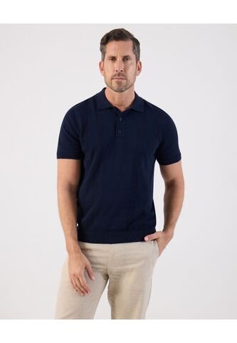 Polo  Para Hombre Cuello Tejido Sin Bolsillo Color Azul Marca Patprimo #44112789 Patprimo