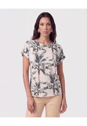 Blusa Manga Dobladillada   Para Mujer Verde Patprimo Patprimo