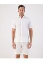 Camisa Guayabera Manga Corta   Para Hombre Blanco Patprimo de Patprimo