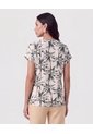 Blusa Manga Dobladillada   Para Mujer Verde Patprimo de Patprimo