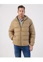 Chaqueta Acolchada Con Capota   Para Hombre Beige Patprimo de Patprimo