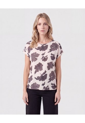 Blusa Ligera Con Manga Caída   Para Mujer Café Patprimo Patprimo