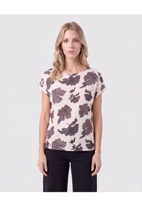Blusa Ligera Con Manga Caída Para Mujer Café Patprimo