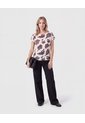 Blusa Ligera Con Manga Caída   Para Mujer Café Patprimo de Patprimo